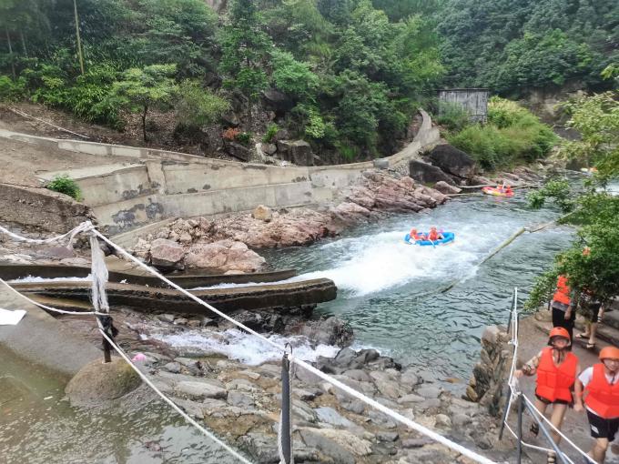 Riptide Raft View the bamboo sea, Fight riptide rafting! A wonderful team activity