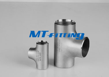Chemical Industry Flanges Pipe Fittings ASTM A403 TP321 / 317 Stainless Steel Tee