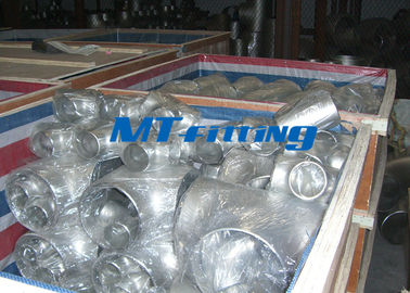 Chemical Industry Flanges Pipe Fittings ASTM A403 TP321 / 317 Stainless Steel Tee