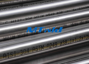 1 / 8 Inch TP304 / 316 ERW / EFW Stainless Steel Round Tube With Bright Annealed Surface