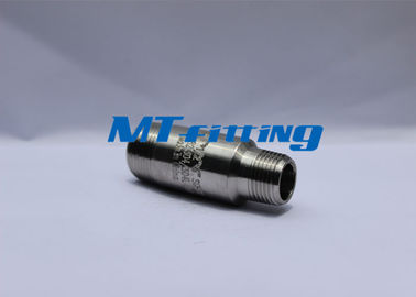 High Pressure S31803 ASTM A182 Stainless Steel Swage Nipples 6000LBS With Threaded End