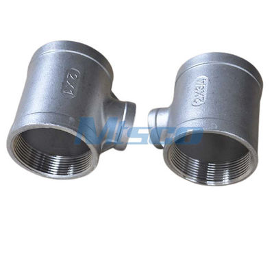 NPT 150 Stainless Steel Reducing Tee Male Female Thread Connection