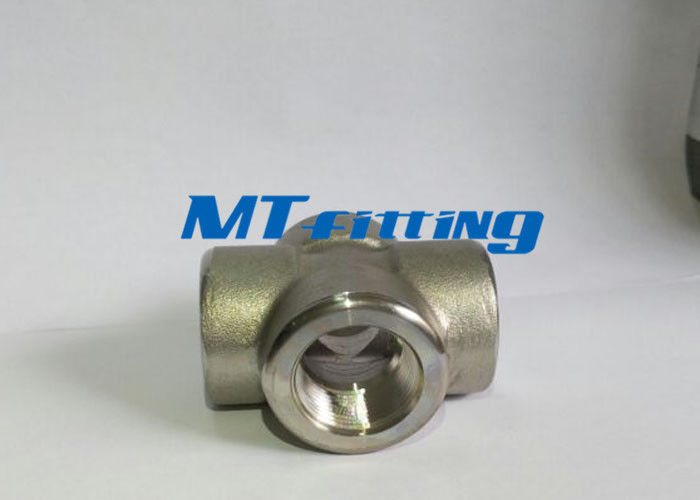 ASTM A182 F317L Stainless Steel High Pressure Fitting Cross With Threaded End